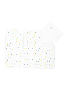 Бебешки спален комплект за количка 6 части Elephant Time 2