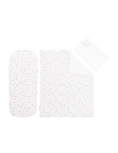 Бебешки спален комплект за количка 6 части Hippo Dreams 2