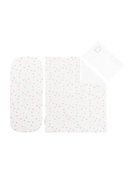 Бебешки спален комплект за количка 6 части Hippo Dreams