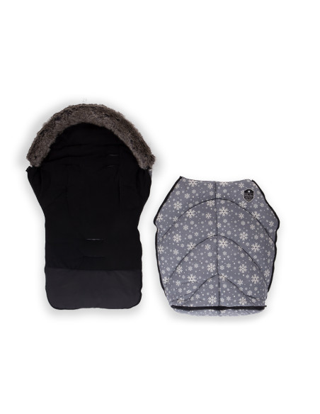 Чувалче за количка Shiny Nylon Snow Flakes