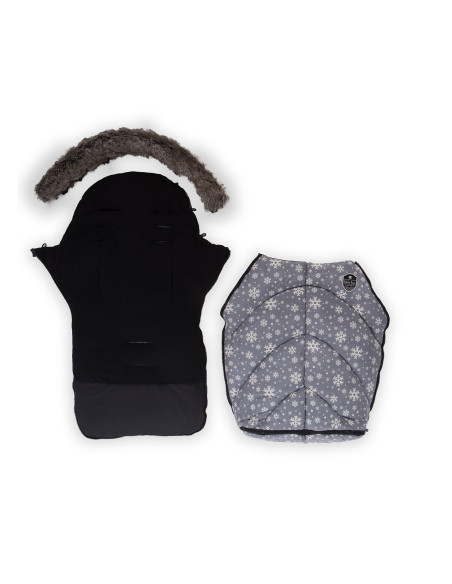 Чувалче за количка Shiny Nylon Snow Flakes