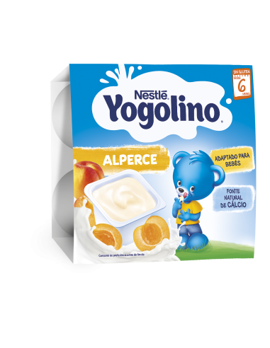 Nestlé YOGOLINO Млечен десерт с кайсия, от 6-ия месец, 100g (4бр. в опаковка)
