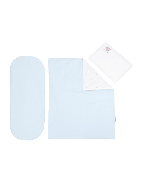 Бебешки спален комплект за количка 6 части Dream Big Blue