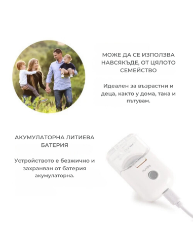 5078 Nuvita преносим MESH инхалатор