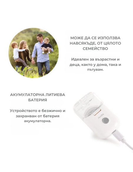 5078 Nuvita преносим MESH инхалатор