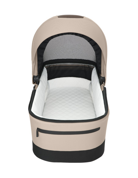 Комбинирана количка 3в1 с кош за новородено Mia Beige