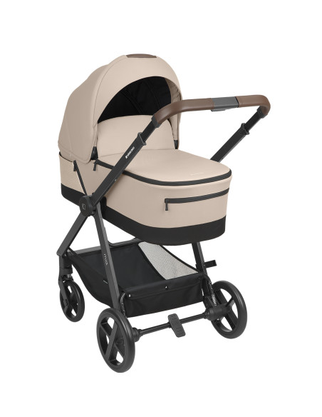 Комбинирана количка 3в1 с кош за новородено Mia Beige