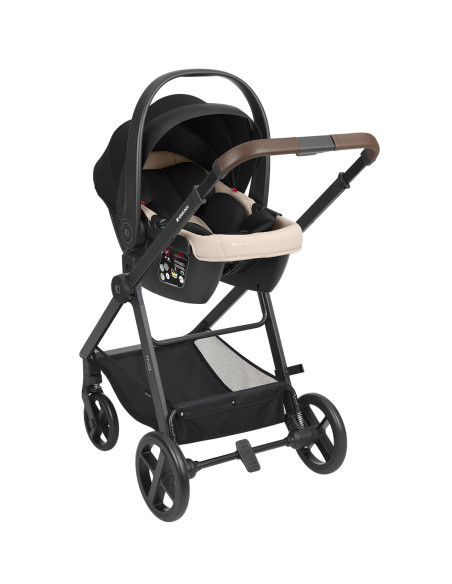 Комбинирана количка 3в1 с кош за новородено Mia Beige