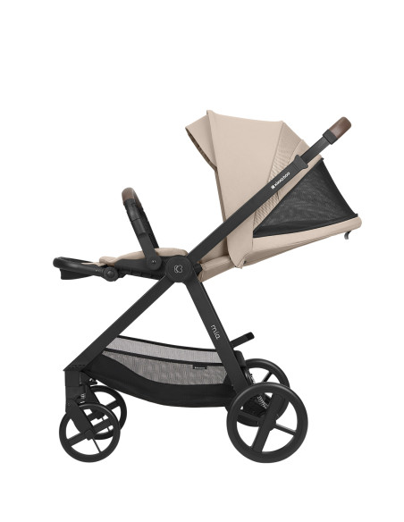 Комбинирана количка 3в1 с кош за новородено Mia Beige