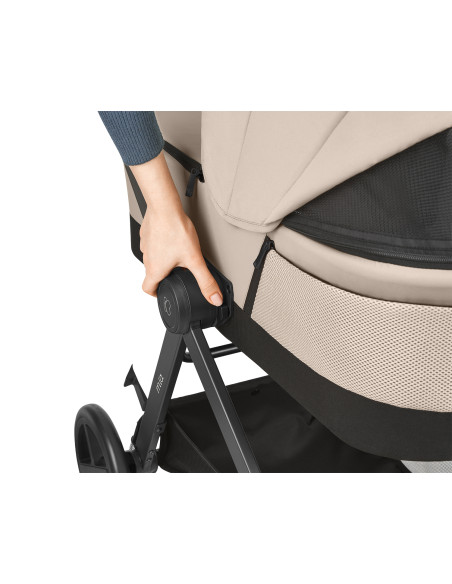 Комбинирана количка 3в1 с кош за новородено Mia Beige