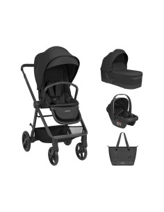 Комбинирана количка 3в1 с кош за новородено Mia Black