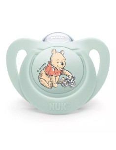 NUK биберон залъгалка силикон 0-6 мес. 1бр МЕЧО ПУХ +...