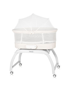 Бебешка кошара Next to me Lionelo Coral люлееща се, с...