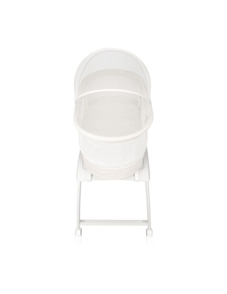 Бебешка кошара Next to me Lionelo Coral люлееща се, с вградена везна