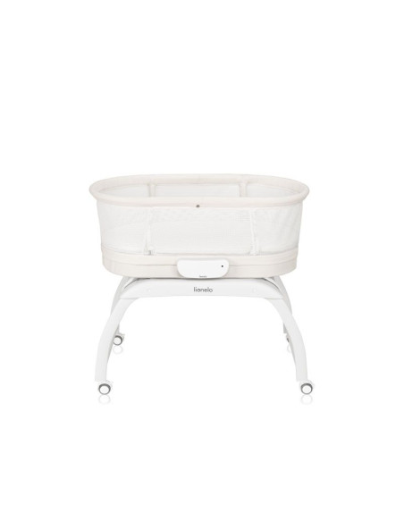 Бебешка кошара Next to me Lionelo Coral люлееща се, с вградена везна