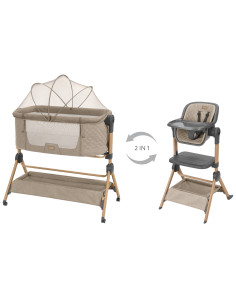 2в1 Мини кошара + Стол за хранене Sleat Me Beige