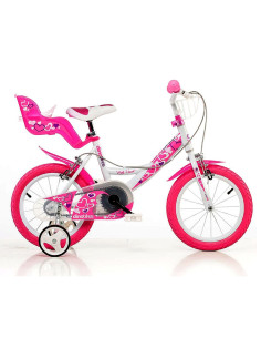 Детско колело бяло Dino Bikes Little Heart 16"