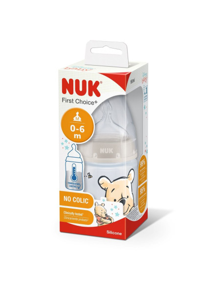 NUK First Choice+ РР Шише Temperature control 150мл. със силиконов биберон 0-6м. Disney - Розов