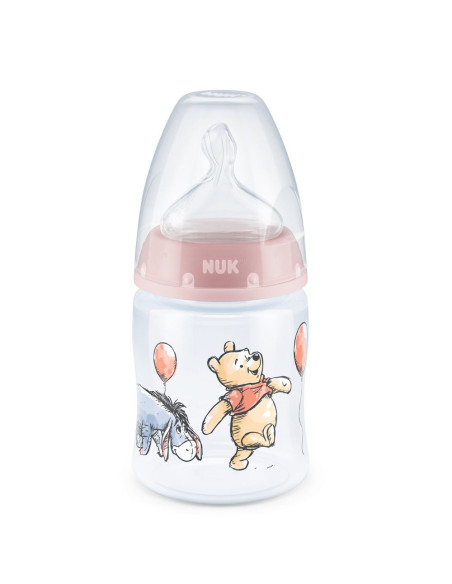 NUK First Choice+ РР Шише Temperature control 150мл. със силиконов биберон 0-6м. Disney - Розов