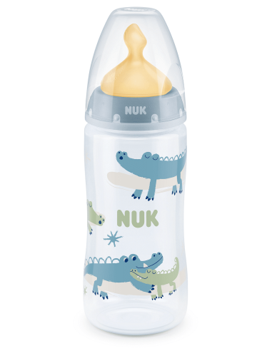 NUK First Choice РР Шише Temperature control 300мл каучук микс  - Син