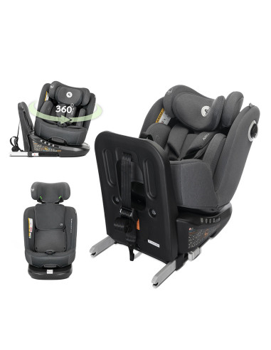 СТОЛ ЗА КОЛА AURIGA GREY i-Size 40-150 CM ISOFIX,