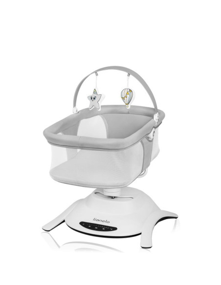 Бебешка люлка 2 в 1 с кош Lionelo Bella, 5 режима на люлеене, нощен режим, автоматичен старт, 12 мелодии