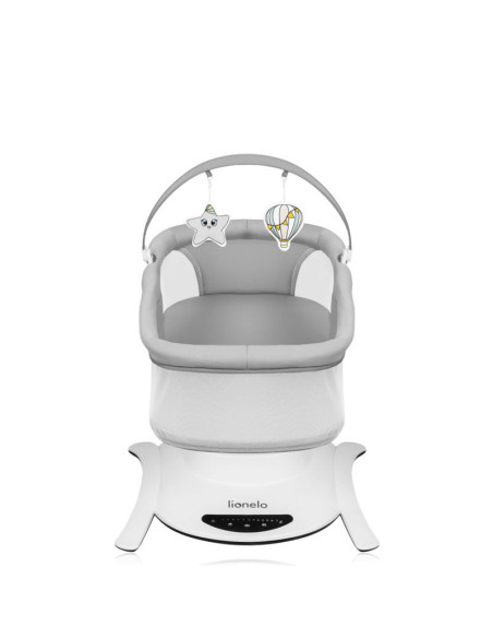 Бебешка люлка 2 в 1 с кош Lionelo Bella, 5 режима на люлеене, нощен режим, автоматичен старт, 12 мелодии