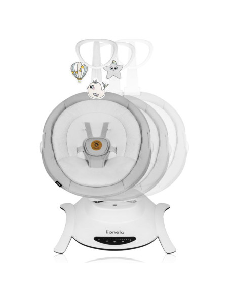 Бебешка люлка 2 в 1 с кош Lionelo Bella, 5 режима на люлеене, нощен режим, автоматичен старт, 12 мелодии