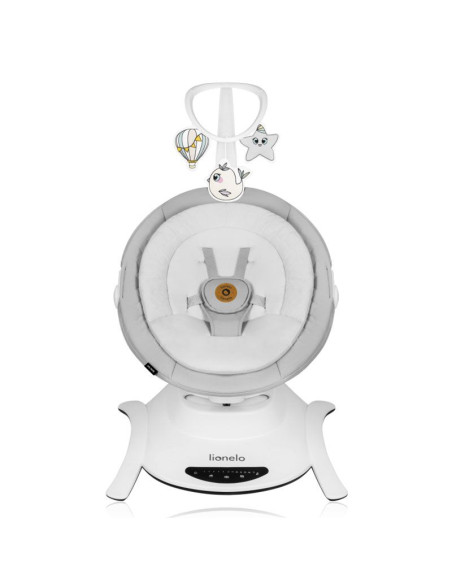 Бебешка люлка 2 в 1 с кош Lionelo Bella, 5 режима на люлеене, нощен режим, автоматичен старт, 12 мелодии