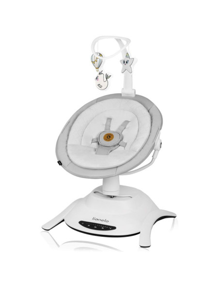 Бебешка люлка 2 в 1 с кош Lionelo Bella, 5 режима на люлеене, нощен режим, автоматичен старт, 12 мелодии