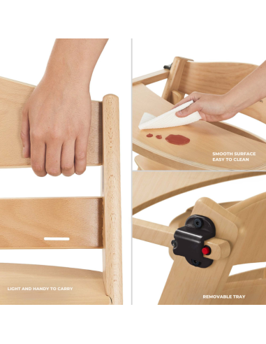 KinderKraft столче за хранене ENOCK BEIGE