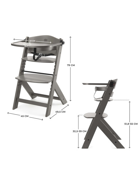 KinderKraft столче за хранене ENOCK BROWN