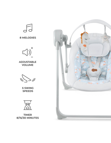 Kinderkraft SWINGEE бебешка люлка сива