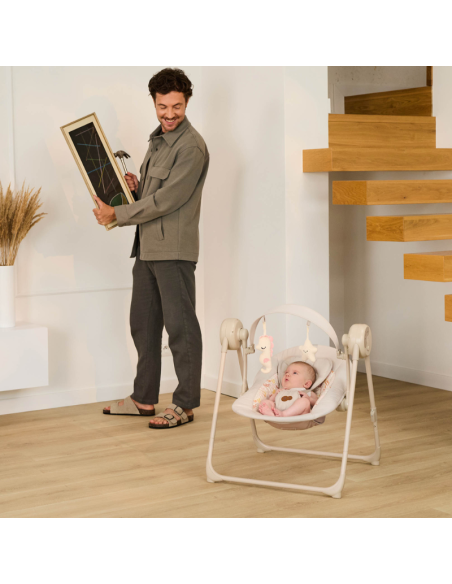 Kinderkraft SWINGEE бебешка люлка сива