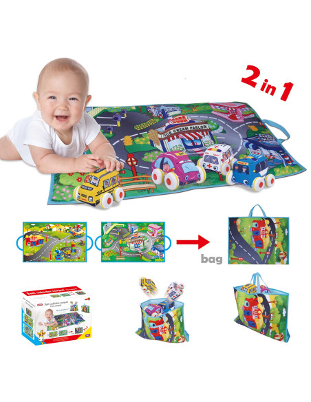 К-т постелка за гимнастика с 4 броя коли