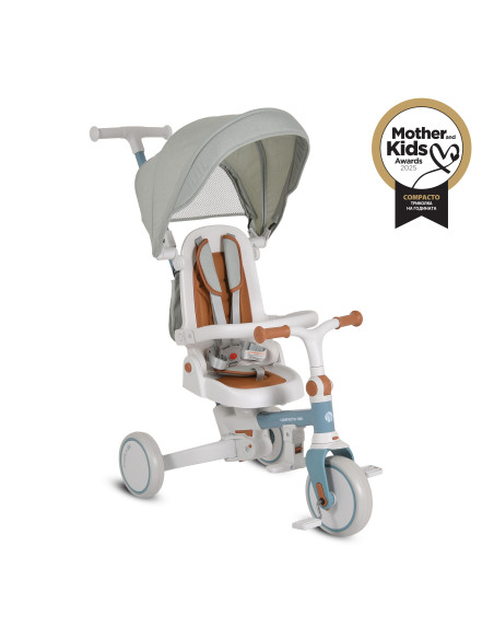 Триколка Compacto 4в1 син