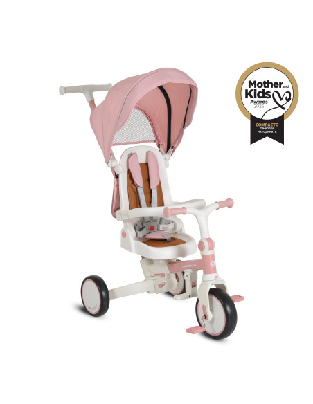 Триколка Compacto 4в1 розов