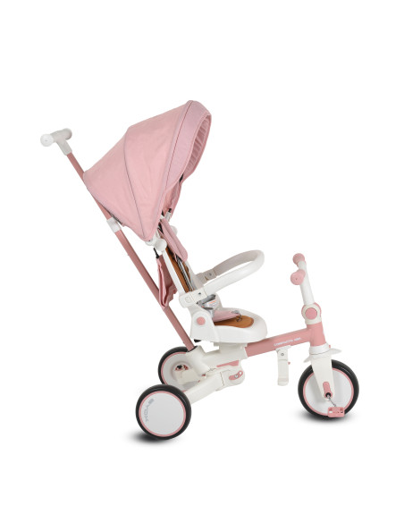 Триколка Compacto 4в1 розов