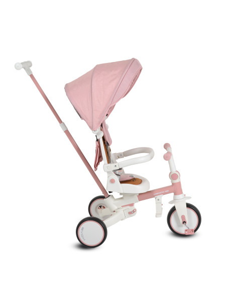 Триколка Compacto 4в1 розов