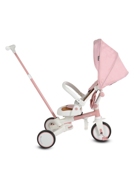 Триколка Compacto 4в1 розов