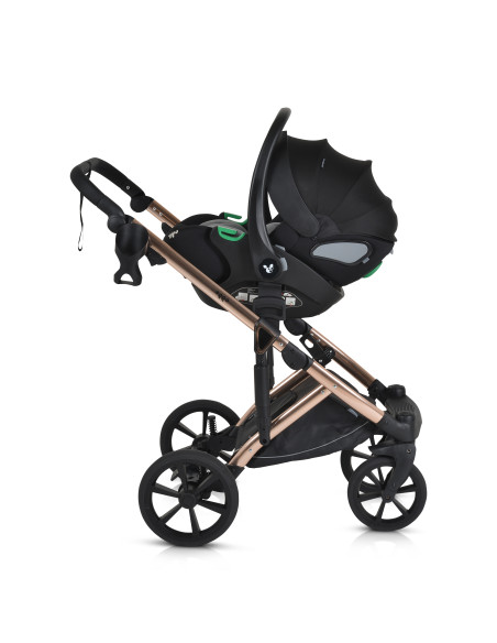 Комбинирана количка 3 в 1 Eggo Caviar-black