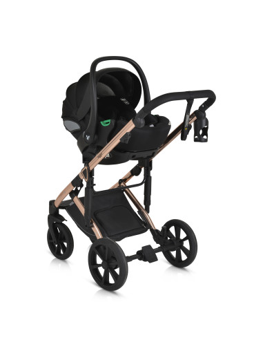 Комбинирана количка 3 в 1 Eggo Caviar-black