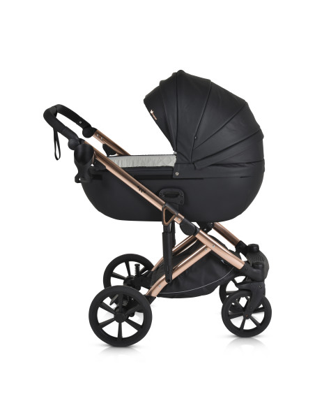 Комбинирана количка 3 в 1 Eggo Caviar-black