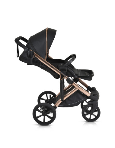 Комбинирана количка 3 в 1 Eggo Caviar-black