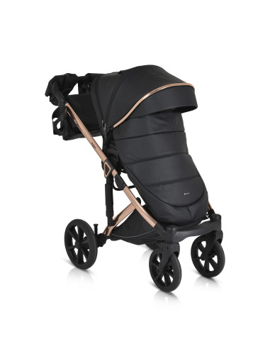 Комбинирана количка 3 в 1 Eggo Caviar-black