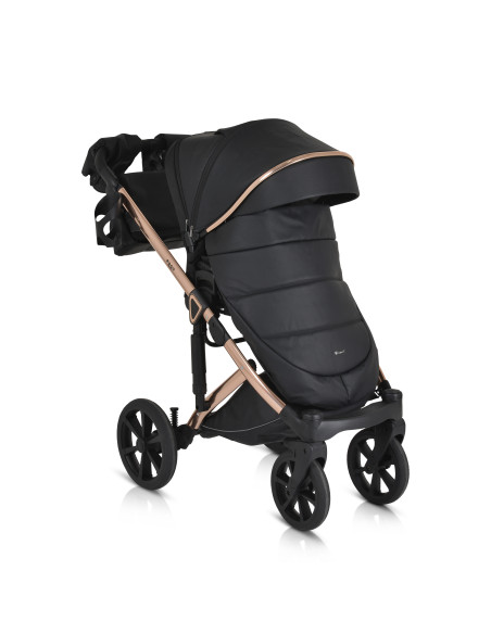 Комбинирана количка 3 в 1 Eggo Caviar-black