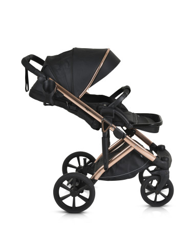 Комбинирана количка 3 в 1 Eggo Caviar-black