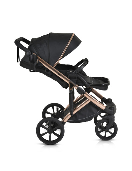 Комбинирана количка 3 в 1 Eggo Caviar-black