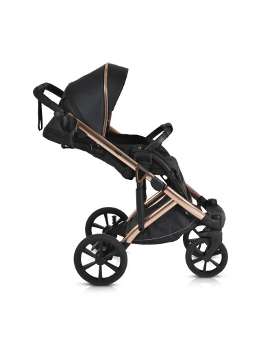 Комбинирана количка 3 в 1 Eggo Caviar-black