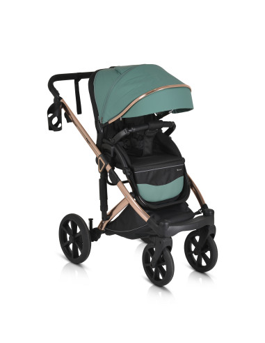 Комбинирана количка 3 в 1 Eggo Emerald-blue